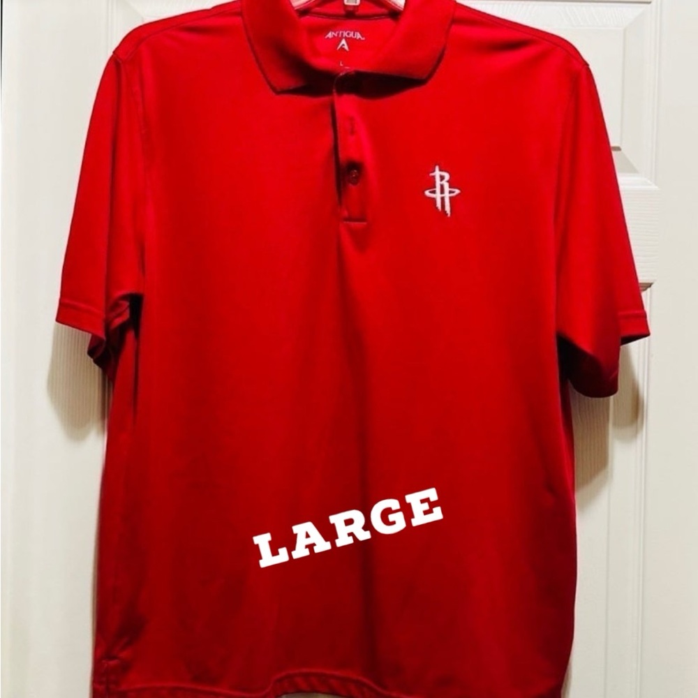 Houston Rockets Mens Size Large Polo Shirt